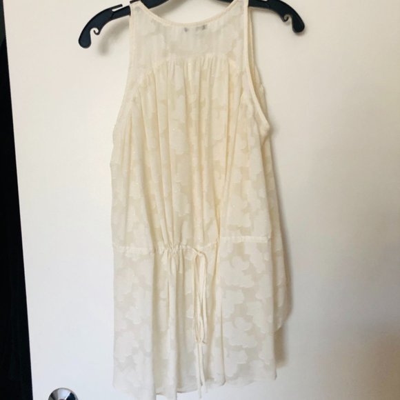 Derek Lam 10 Crosby Cream Silk High-Low Top - Picture 2 of 4